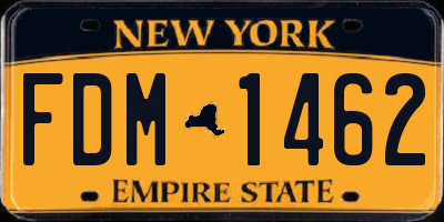NY license plate FDM1462