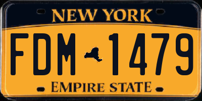 NY license plate FDM1479
