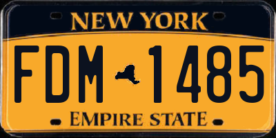 NY license plate FDM1485