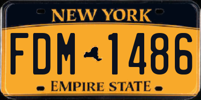 NY license plate FDM1486