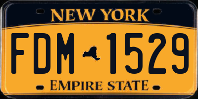 NY license plate FDM1529