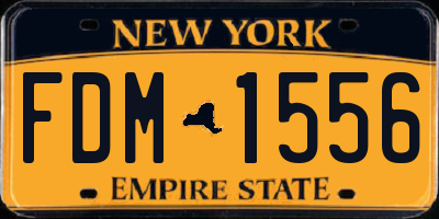 NY license plate FDM1556
