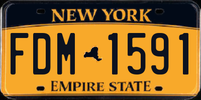 NY license plate FDM1591