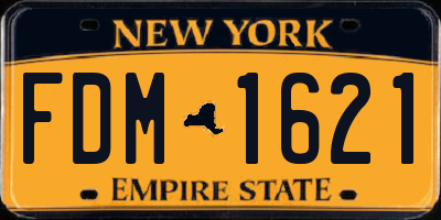 NY license plate FDM1621