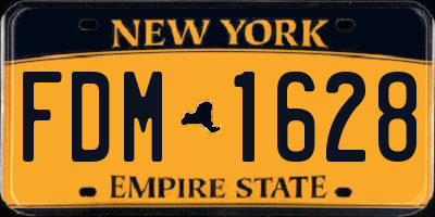 NY license plate FDM1628