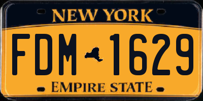 NY license plate FDM1629