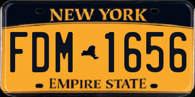 NY license plate FDM1656