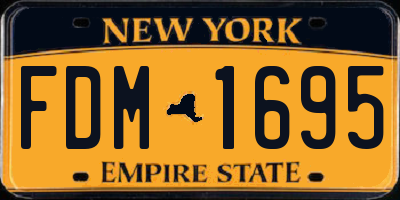 NY license plate FDM1695