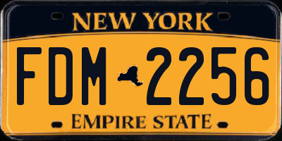 NY license plate FDM2256