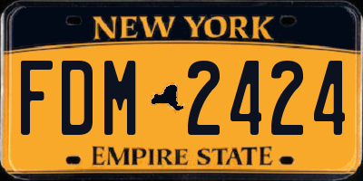 NY license plate FDM2424