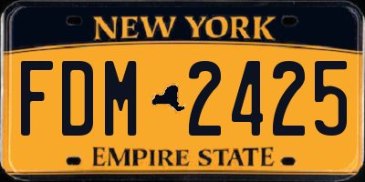 NY license plate FDM2425