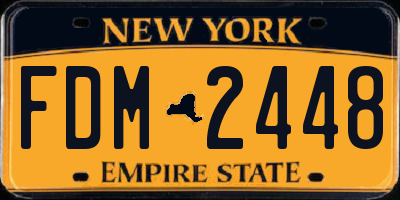 NY license plate FDM2448