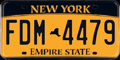 NY license plate FDM4479