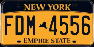 NY license plate FDM4556