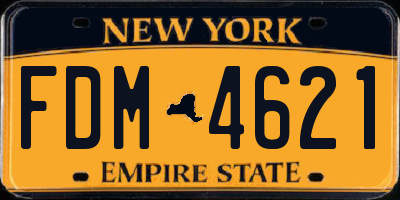NY license plate FDM4621