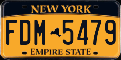NY license plate FDM5479