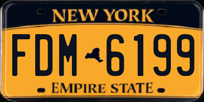 NY license plate FDM6199