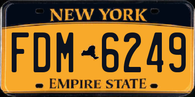 NY license plate FDM6249