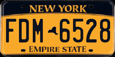 NY license plate FDM6528