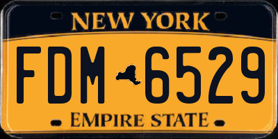NY license plate FDM6529