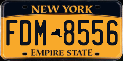 NY license plate FDM8556