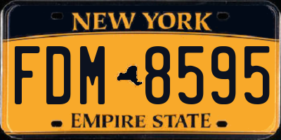 NY license plate FDM8595