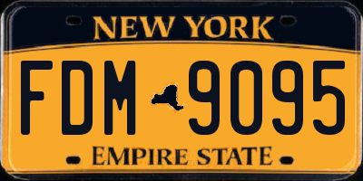 NY license plate FDM9095