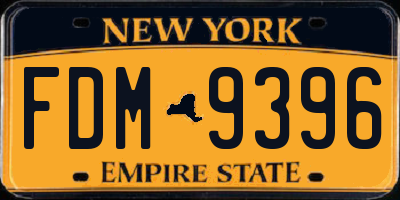 NY license plate FDM9396