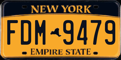 NY license plate FDM9479