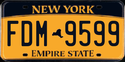 NY license plate FDM9599
