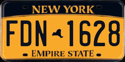 NY license plate FDN1628
