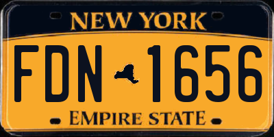 NY license plate FDN1656