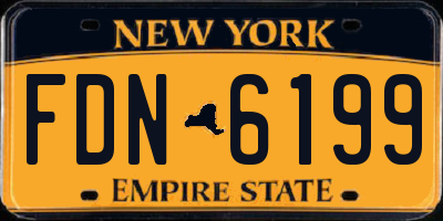 NY license plate FDN6199