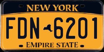NY license plate FDN6201
