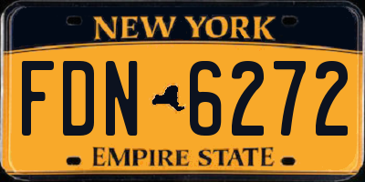 NY license plate FDN6272