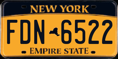 NY license plate FDN6522
