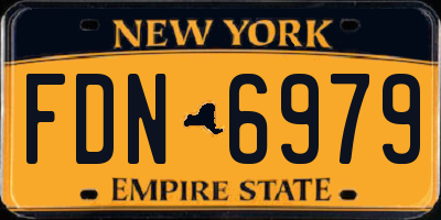 NY license plate FDN6979
