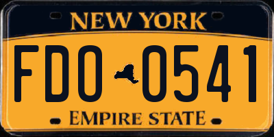 NY license plate FDO0541