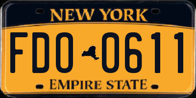 NY license plate FDO0611