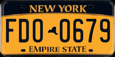 NY license plate FDO0679