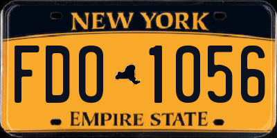 NY license plate FDO1056