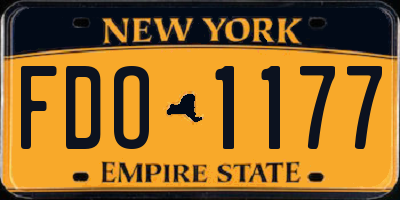 NY license plate FDO1177