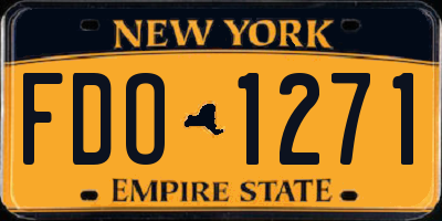 NY license plate FDO1271