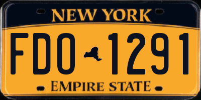NY license plate FDO1291