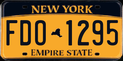 NY license plate FDO1295