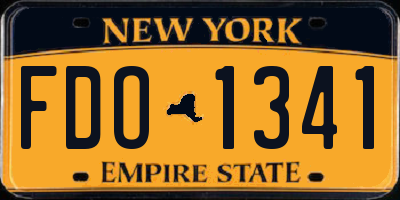 NY license plate FDO1341