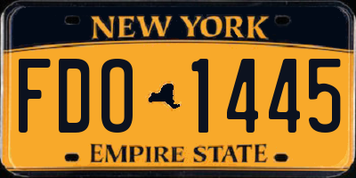 NY license plate FDO1445