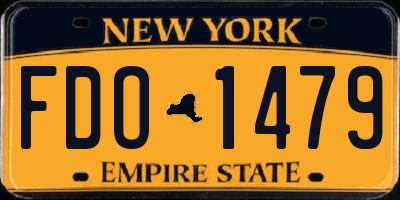 NY license plate FDO1479