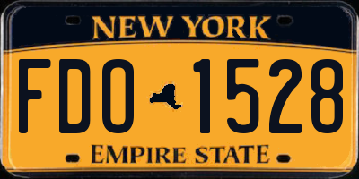 NY license plate FDO1528