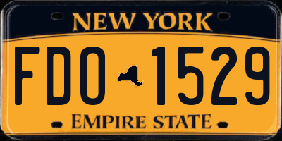 NY license plate FDO1529